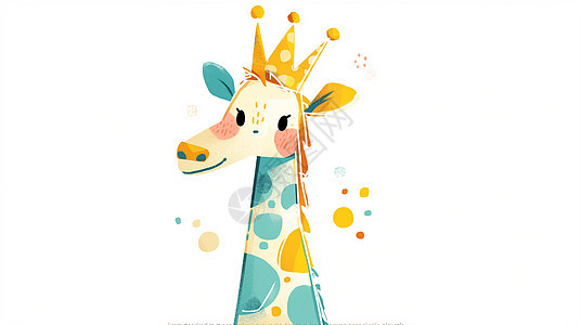 可爱的卡通长颈鹿图片