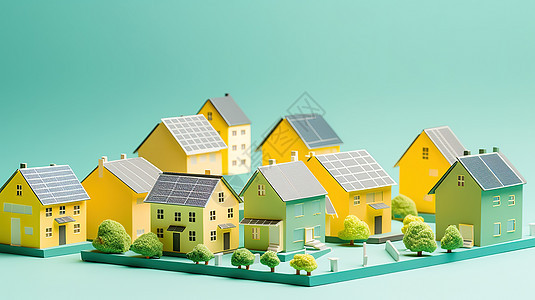 环保的纸板太阳能房屋电池板图片