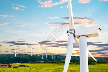 创意风力发电风车新能源图片