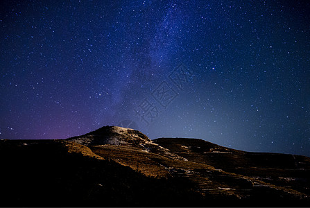 星空物语山上星空背景