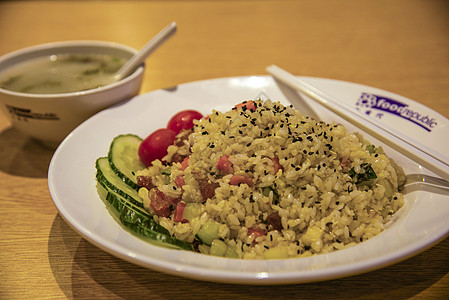 港式炒饭炒饭背景