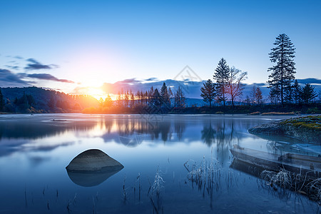 美在钱湖背景图片