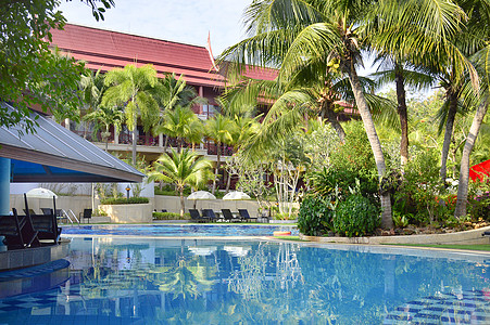 热带风情泰国酒店背景