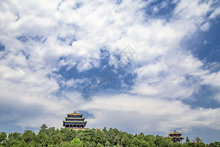 冬至风景景山背景