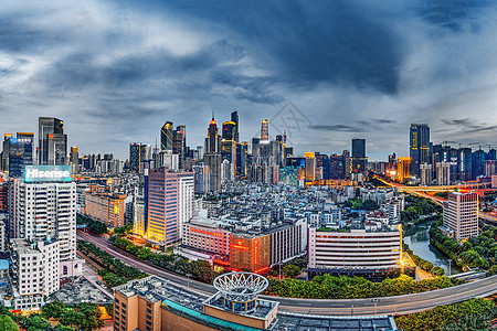 广州城市夜景风光高清图片