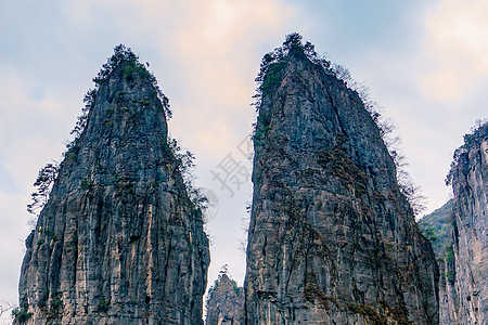 前童浙东大峡谷山峰山水峭壁背景