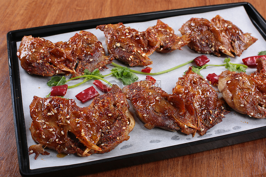 烤鸡头 鸡头 鸡脑袋   烧烤 撸串 菜谱 美食 美味 高清 大图图片