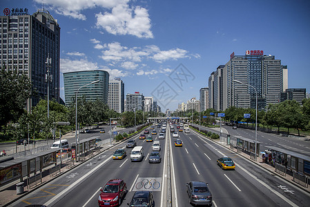 交通城市 朝阳高清图片