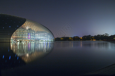 中国国家大剧院夜景夜色·国家大剧院背景