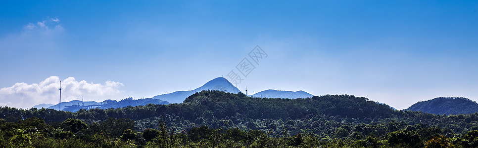 地理环境深圳·马峦山背景