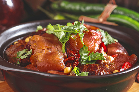红烧猪手传统美食猪手高清图片