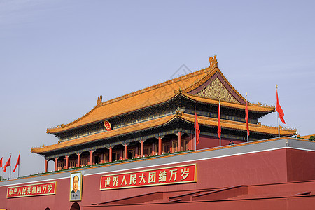 北京 天安门 城楼背景图片