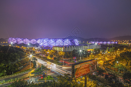 深圳福田夜色的大运背景