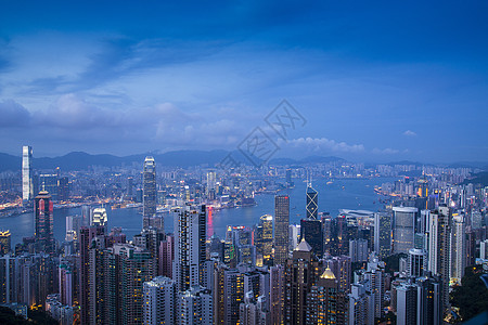 建筑景观美丽香港背景