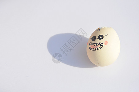 手绘表情创意鸡蛋背景