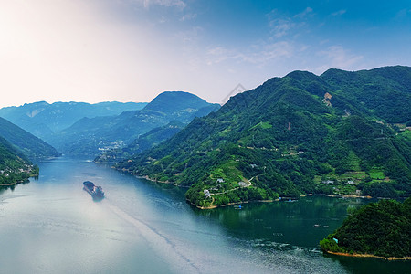 万州烤鱼长江 三峡背景