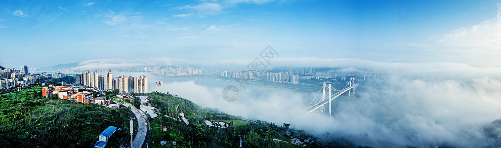 重庆美景平湖万州背景