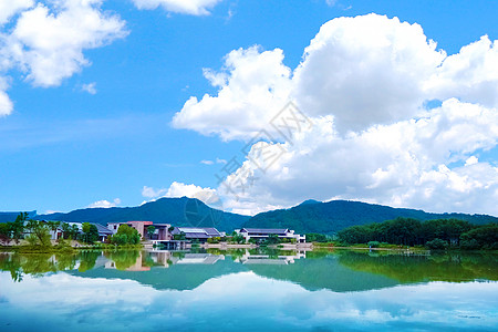 风景 山水 海天一色 天空 镜面图片