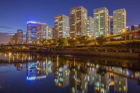 夜景·CBD背景图片