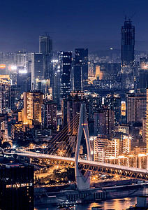 夜景 重庆建筑高清图片素材
