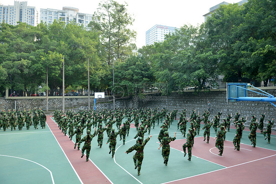 今天，为了军训，我重返校园图片