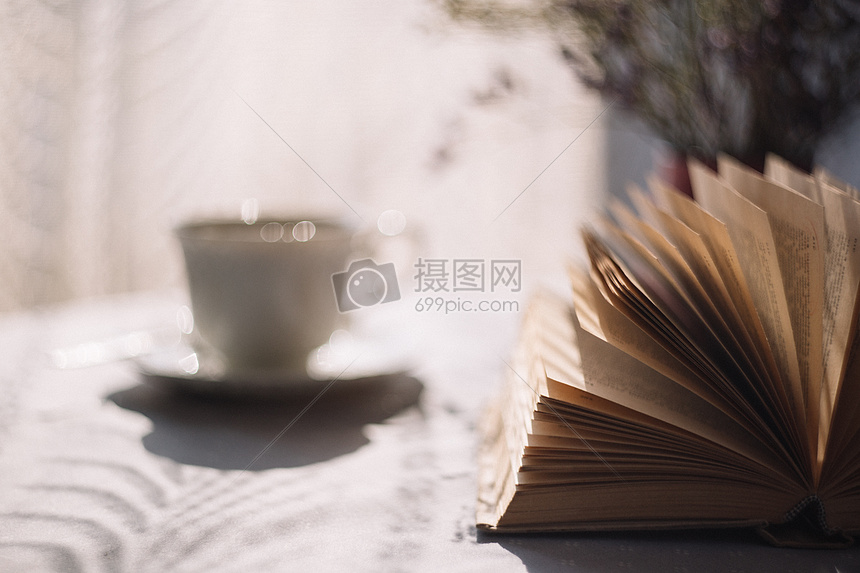 放在桌子上的书