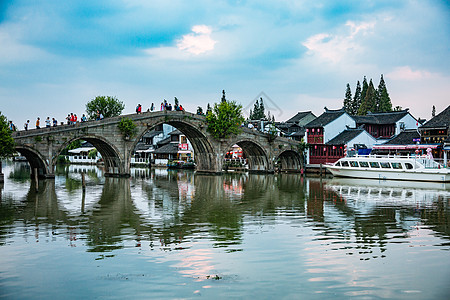 旅游度假朱家角古镇建筑图片