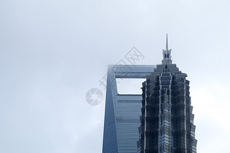 城市印象上海金融中心背景