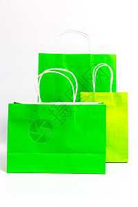绿色大小手提购物袋图片