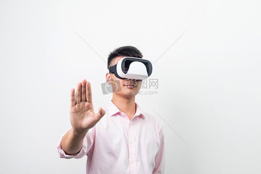VR探索虚拟世界商务造型图片