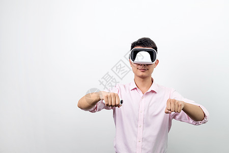 可穿戴虚拟现实VR骑车体验背景