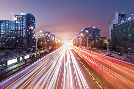 夜晚公路深圳车水马龙夜景背景