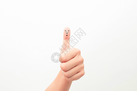 手指表情创意手指画素材高清图片