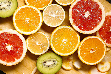 柠檬橘子新鲜水果橙子柠檬西柚背景