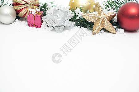 各种圣诞礼物元素组合背景高清图片