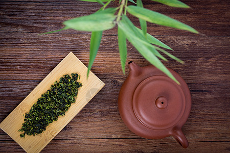 竹子中国茶艺茶叶茶具背景