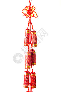 中国春节喜庆装饰鞭炮背景图片
