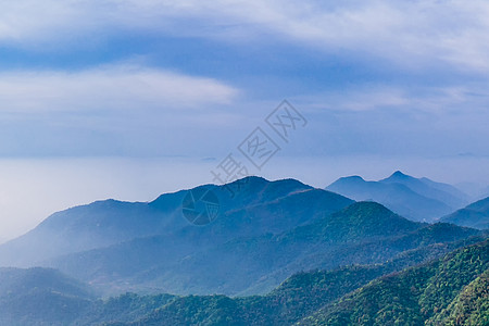 山顶全景鸡公山背景