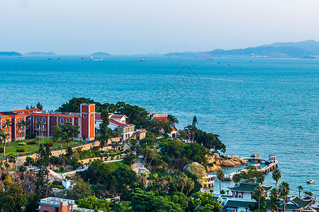 厦门地图厦门鼓浪屿景区风光背景