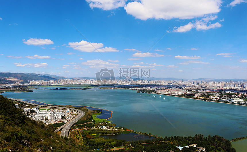 照片 自然风景 昆明-海埂-西山.