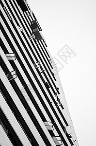 城市黑白建筑图片