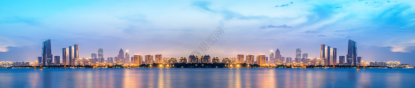 苏州金鸡湖风光5A景区高清图片素材