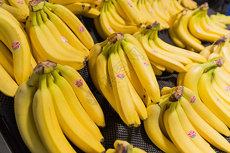 美味香蕉超市水果摊位展示背景