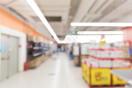 超市货架场景虚化图片