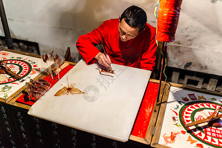 成都巷子景点夜景高清图片