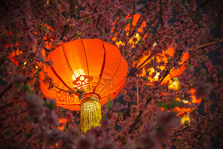 春节红红的灯笼背景