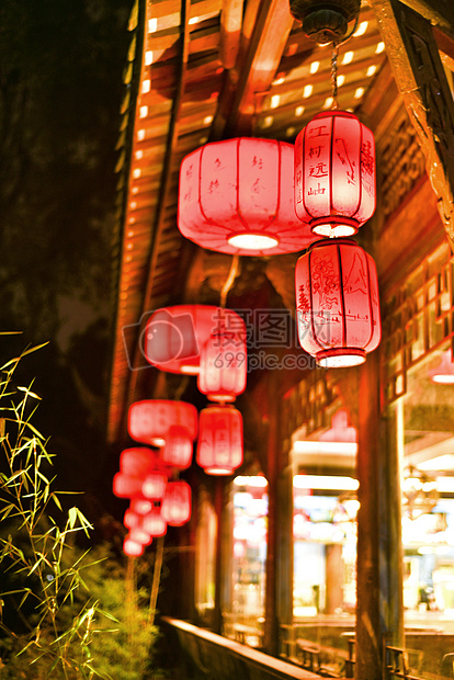 美丽的锦里夜景图片