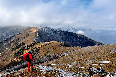 冻山绵延群山尽收眼底山外山高清图片