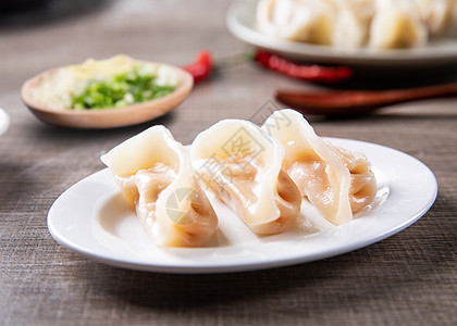 中国四川成都特色小吃冒菜之虾饺传统小吃高清图片素材