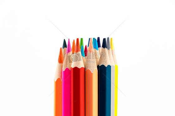彩色铅笔创意摆拍图片